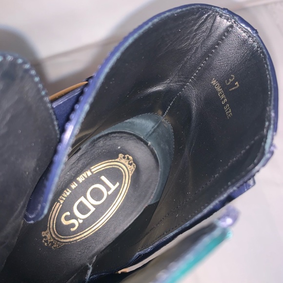 Tod’s Size 7 Women Leather Ankle Boots - Picture 10 of 14